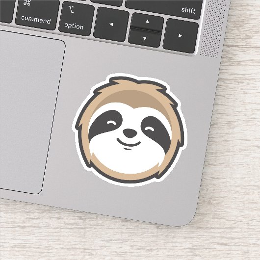 Sloth Mascot Aufkleber (Detail)