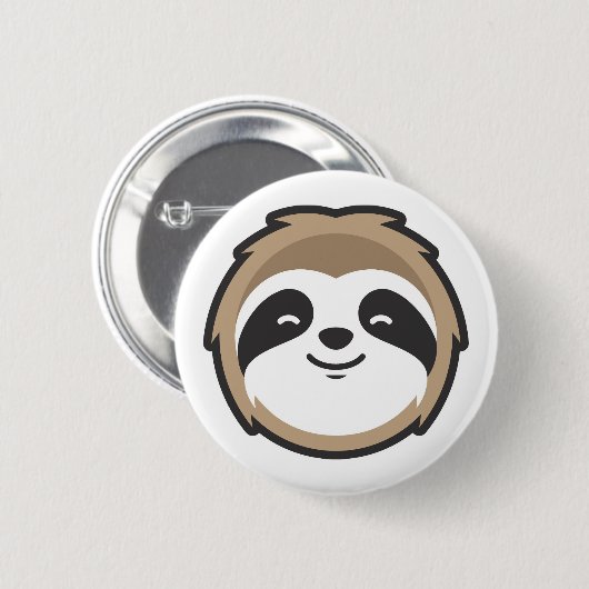 Sloth Mascot Button (Vorne & Hinten)