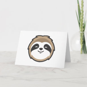 Sloth Mascot Karte