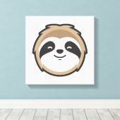 Sloth Mascot Leinwanddruck (Insitu (Holzboden))