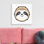 Sloth Mascot Leinwanddruck (Insitu (Wohnzimmer))