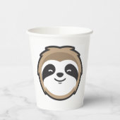 Sloth Mascot Pappbecher (Links)