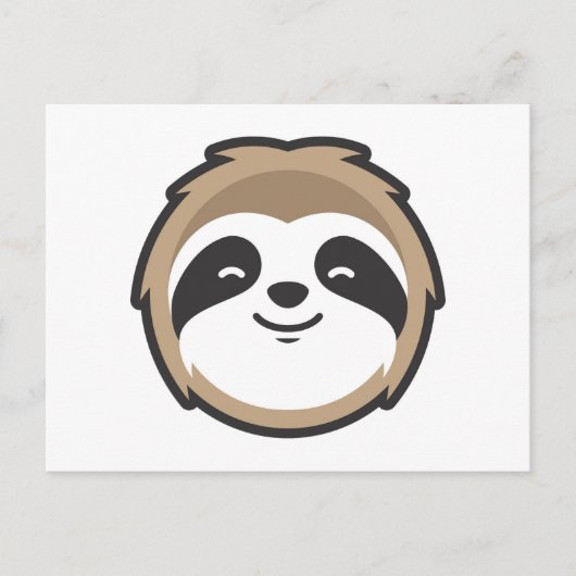 Sloth Mascot Postkarte (Vorderseite)
