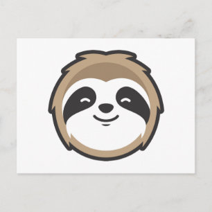 Sloth Mascot Postkarte