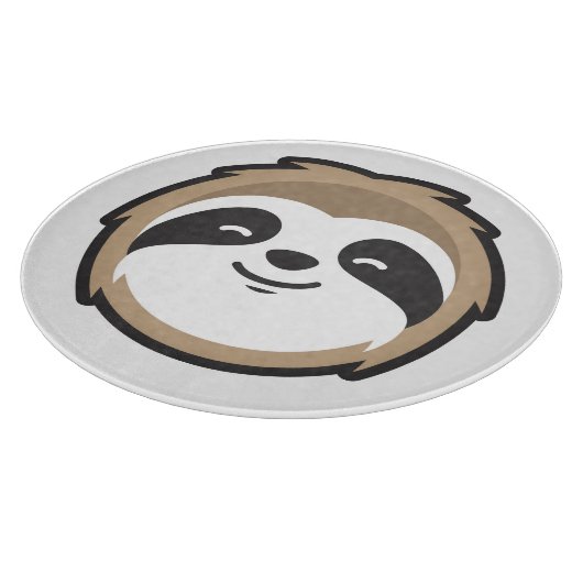 Sloth Mascot Schneidebrett (Ecke)