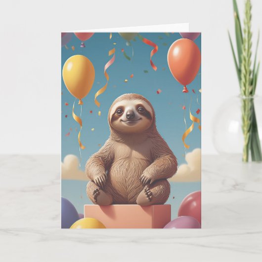 Sloth Masterpiece of Relaxation Karte (Vorderseite)