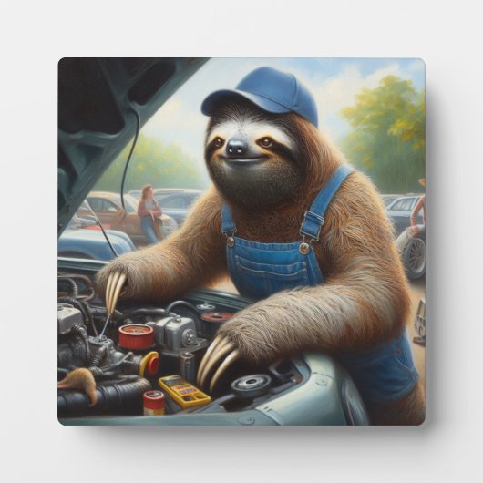 Sloth Mechanic Fotoplatte (Vorderseite)