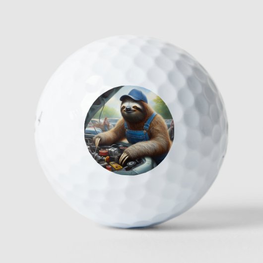 Sloth Mechanic Golfball (Vorderseite)