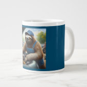 Sloth Mechanic Jumbo-Tasse (Vorderseite Rechts)