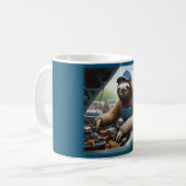 Sloth Mechanic Kaffeetasse (Vorderseite Links)