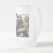 Sloth Mechanic Mattglas Bierglas (VorderseiteRechts)