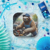 Sloth Mechanic Pappteller (Party)