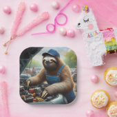 Sloth Mechanic Pappteller (Party)