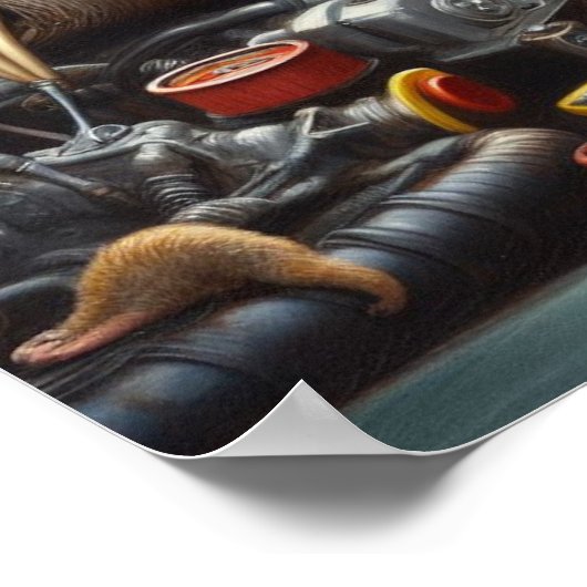 Sloth Mechanic Poster (Ecke)