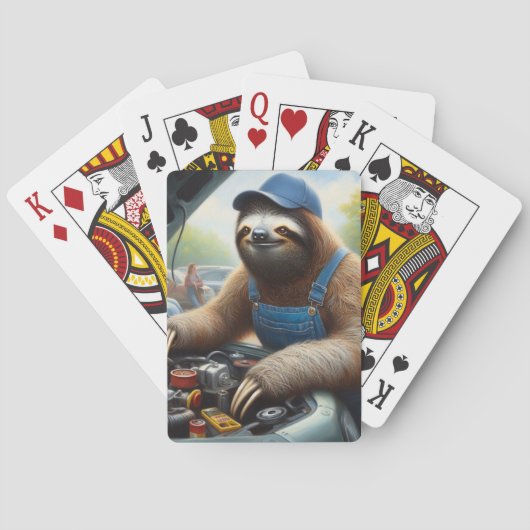 Sloth Mechanic Spielkarten (Rückseite)