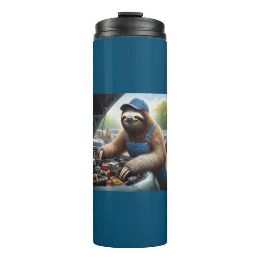 Sloth Mechanic Thermosbecher (Vorderseite)