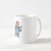 Sloth Mechanic Wrench Classic T-Shirt Kaffeetasse (VorderseiteRechts)