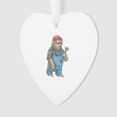 Sloth Mechanic Wrench Classic T-Shirt Ornament (Vorderseite)