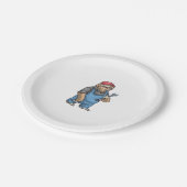 Sloth Mechanic Wrench Classic T - Shirt Pappteller (Schrägansicht)