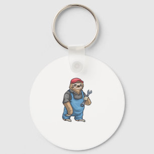 Sloth Mechanic Wrench Classic T - Shirt Schlüsselanhänger