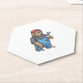 Sloth Mechanic Wrench Classic T - Shirt Untersetzer (angewinkelt)