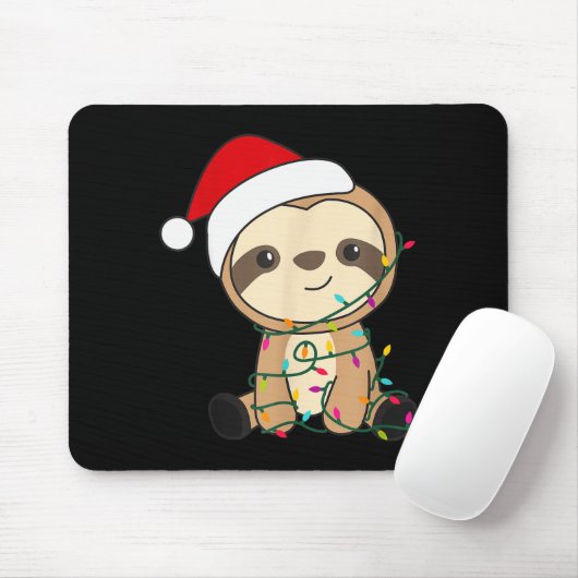 Sloth Merry Christmas Winter Sloths Christmas  Mousepad (Mit Mouse)