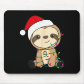 Sloth Merry Christmas Winter Sloths Christmas  Mousepad (Vorne)