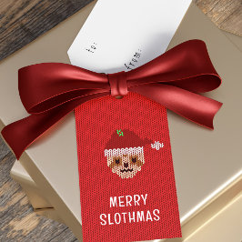 Sloth Merry Slothmas Weihnachtsmarken Geschenkanhänger