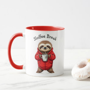 Sloth mit Sloffee Break Funny Coffee Tasse