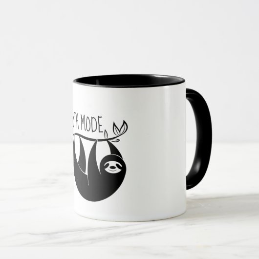 Sloth-Mode-Tasse Tasse (VorderseiteRechts)