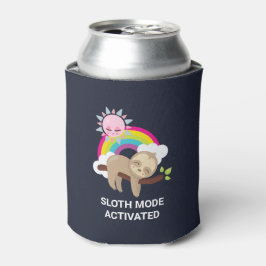 Sloth-Modus aktiviert lustige Illustration Dosenkühler