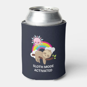 Sloth-Modus aktiviert lustige Illustration Dosenkühler