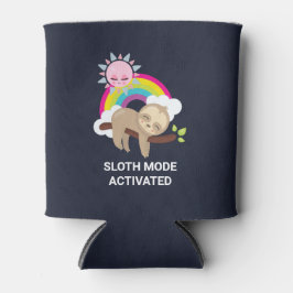 Sloth-Modus aktiviert lustige Illustration Dosenkühler