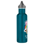 Sloth-Modus aktiviert lustige Illustration Edelstahlflasche (Links)
