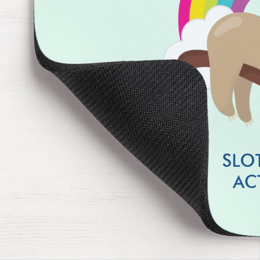Sloth-Modus aktiviert lustige Illustration Mousepad (Ecke)