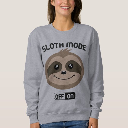 Sloth-Modus auf niedlichem Sweatshirt (Vorderseite)