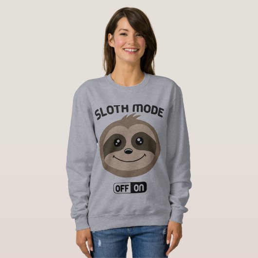 Sloth-Modus auf niedlichem Sweatshirt (Vorne ganz)