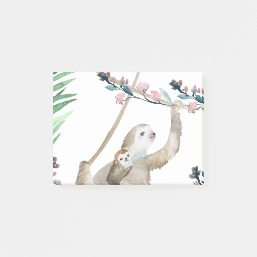 Sloth Momma Post-it Klebezettel (Vorderseite)