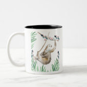 Sloth Momma Zweifarbige Tasse (Links)