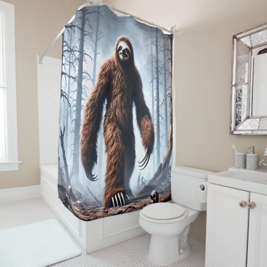 Sloth Monster Duschvorhang (Beispiel)