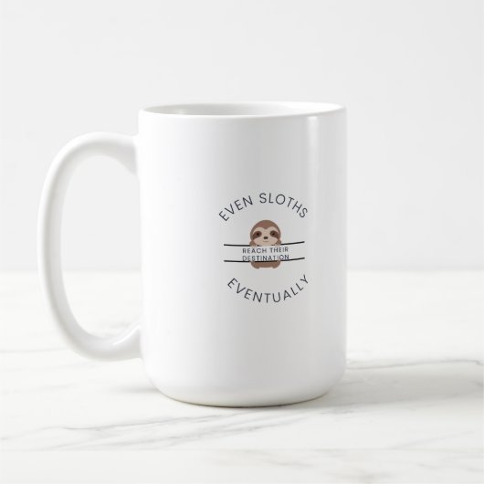 Sloth Motivation Kaffeetasse (Links)
