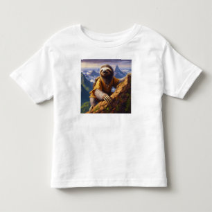 Sloth Mountain Climbing Kleinkind T-shirt