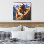Sloth Mountain Climbing Leinwanddruck (Insitu (Schlafzimmer))