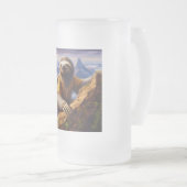 Sloth Mountain Climbing Mattglas Bierglas (VorderseiteRechts)