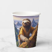 Sloth Mountain Climbing Pappbecher (Rückseite)
