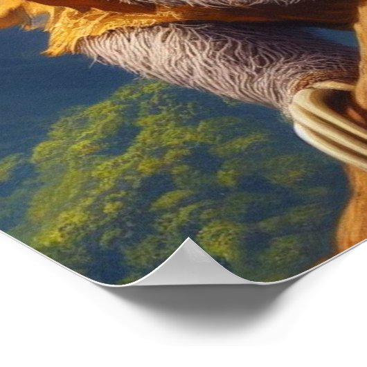 Sloth Mountain Climbing Poster (Ecke)