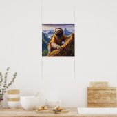 Sloth Mountain Climbing Poster (Küche)