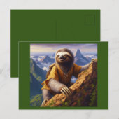 Sloth Mountain Climbing Postkarte (Vorne/Hinten)