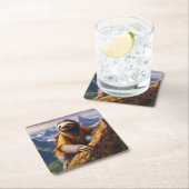 Sloth Mountain Climbing Rechteckiger Pappuntersetzer (Vor Ort)