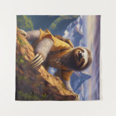 Sloth Mountain Climbing Wandteppich (Vorderseite (Horizontal))
